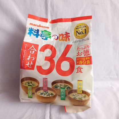 MARUKOME | Instant Miso Soup 4 flavors (36 packets)