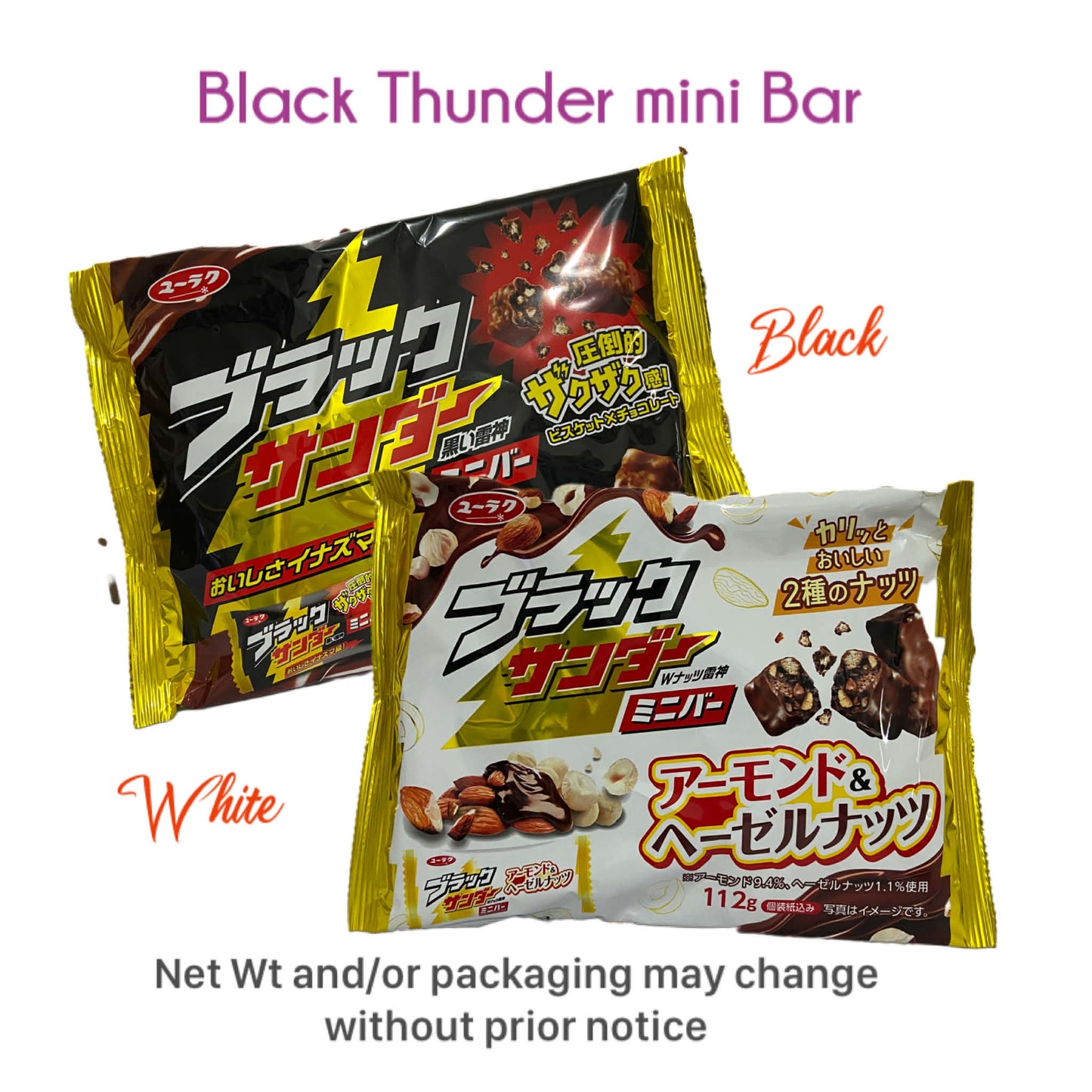 Black Thunder Choco Mini Bars pack