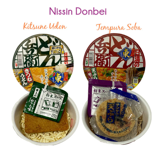 NISSIN | Donbei Instant Noodles [Tempura Soba/Kitsune Udon]