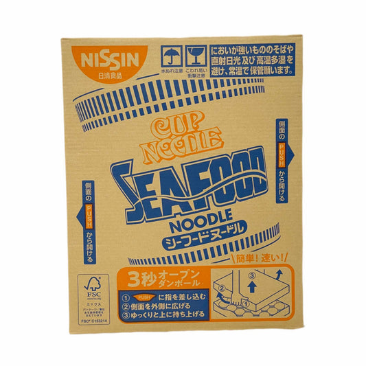 NISSIN | Seafood Noodles Regular (1 box) 20 cups