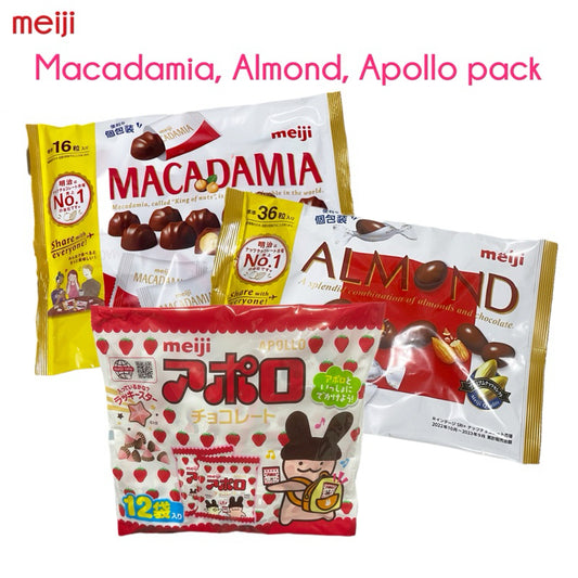 MEIJI | Macadamia or Almond or Apollo pack