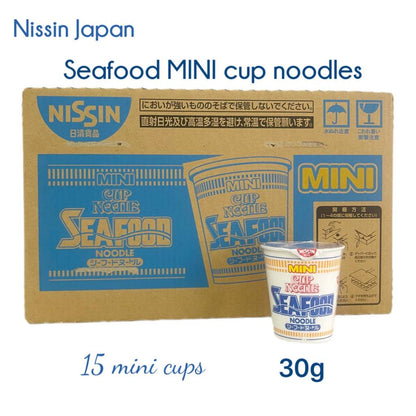 NISSIN | Seafood MINI noodles (box of 15 cups)