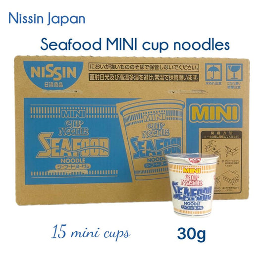 NISSIN | Seafood MINI noodles (box of 15 cups)